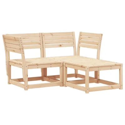 Produktbild von 3-tlg. Garten-Sofagarnitur Massivholz Kiefer