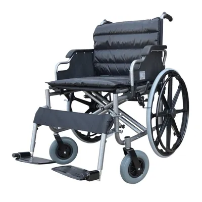 Image de THIRA fauteuil roulant XXL bariatrique manuel pliable pour personne obèse