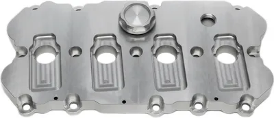 Image de Cache soupape aluminium fraisé plateforme MQB EA113 SILVER pour Audi Seat Skoda VW TFSI