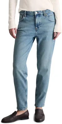 Productafbeelding van Marc O'Polo dames jeans, model boyfriend fit, met stretch, blauw (licht)