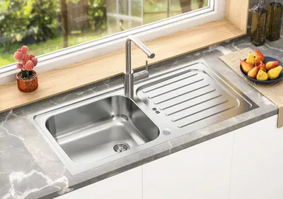 Produktbild von Edelstahl Einbauspüle Spülbecken Küchenspüle Spüle  100 x 50 cm Respekta