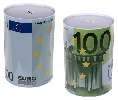 Produktbild von Jumbo-Spardose für 100-Euro-Scheine, Spardose aus Metall, Geschenkidee, 22 x 15 cm