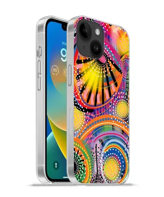 Produktbild von MuchoWow® Handyhülle Schutzhülle Hülle für Apple iPhone 14 - Softcase Formen - Kunst - Muster - Psychedelisch Silikon Softcase Handy Hülle - Mobiltelefonhülle