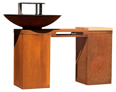 Produktbild von Plancha-Set PIO 80 Deluxe 2 - mit 2 Podesten, Ablage und Topgrill