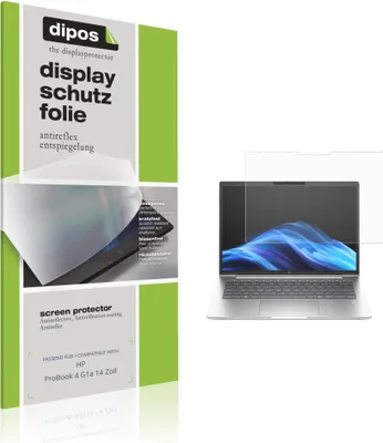 Produktbild von 2x Schutzfolie für HP ProBook 4 G1a 14 Zoll matt Displayschutzfolie Folie Display Schutz dipos