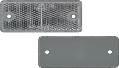 Produktbild von 12 x Rückstrahler - Reflektor - schrauben - 90 x 40 mm - Weiß - Prüfzeichen