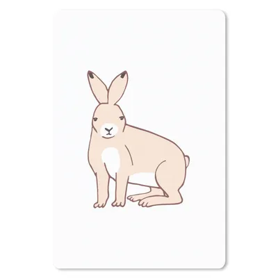 Produktbild von MuchoWow® Mauspad Mousepad Kaninchen - Kinder - Weiß - Jungen - Mädchen 40x60 cm - Mousepads - Maus Mat - Pad - Mausunterlage - Schreibtisch Accesoire