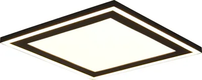 Zdjęcie produktu dla Plafon LED kwadratowy CARUS czarno-biały 16W Ciepła biel 2300lm tworzywo sztuczne wym:3,5x33x33cm IP20 RL