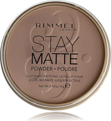 Immagine prodotto di Rimmel London Stay Matte Long Lasting Pressed Powder (003 Peach Glow) 14 g