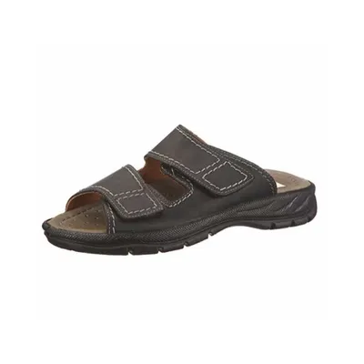 Produktbild von Jomos Herren Echtleder Pantolette 'Tornado' schwarz, Herren:39 EU