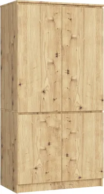 Produktbild von Akord 4-Türiger Kleiderschrank Artisan-Eiche 90X51X180 Cm