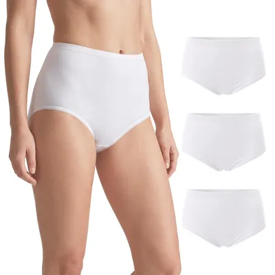 Produktbild von Celodoro Damen Taillenslip (3er Pack) ohne Seitennähte - Weiß M