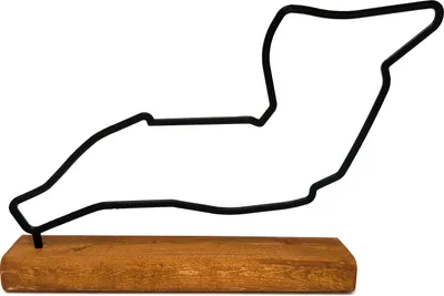 Produktbild von Model trate F1 Imola, socha trate Formuly 1, nápad na darček pre fanúšika Formuly 1 Závit trate F1 na drevenom podstavci, dekorácia do izby pre fanúšika F1