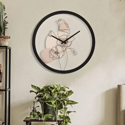 Immagine prodotto di Mauro Ferretti orologio da parete a fiori Ø 40x3,5 cm multicolore con motivo floreale