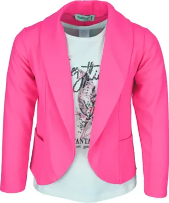 Produktbild von Babes & Binkies Blazer Pink Flash - Farbe: Rosa - Blazer - Kinder - Größe: 98/104