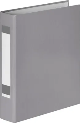 Produktbild von Ringbuch mit Rückenschild / DIN A5 / 2-Ringmechanik / Farbe: grau