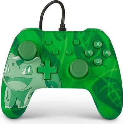 Image de PowerA Bulbasaur Overgrow Green, vícebarevný USB gamepad Analog / Digital Nintendo Switch