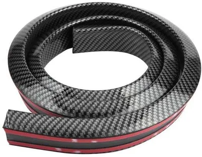 Image de Aileron arrière en fibre de carbone - Amélioration de l'aérodynamisme - Noir - Adaptable universellement - Instructions incluses - Poids léger