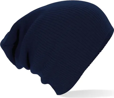 Immagine prodotto di Beechfield B461 | Slouch Beanie Cappello invernale - Colore: French Navy - Taglia: Unica
