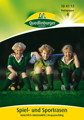 Produktbild von Spiel- und Sportrasen Qualitätsgrassamen (45 g) | Sportrasen von Quedlinburger [MHD 01/2024]