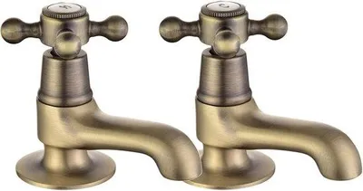 Produktbild von Waschtischarmaturen Set 2 Stück - Antik Gebürstetes Bronze