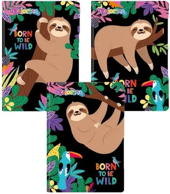 Produktbild von Colorino Notizbuch Wildkid A5 liniert 64 Blatt - Mix aus 3 Motiven