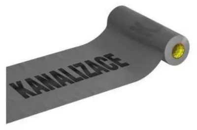 Produktbild von Kanalisationswarnfolie, 300 mm / 70 µm, 100 m, grau