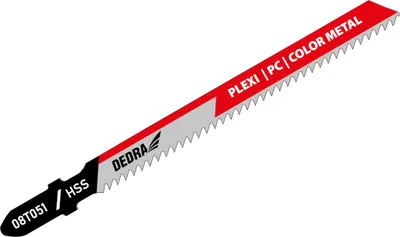 Zdjęcie produktu dla Brzeszczoty do wyrzynarki 100/75 mm, perspex, HSS, typ T, 2 szt.