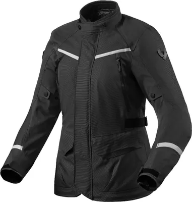 Image de Veste de moto textile Revit Voltiac 3 H2O pour femme, noir/argent, taille 44