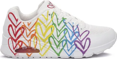 Produktbild von Skechers Damen Sneaker UNO-FULL OF LOVE 38811-37, 38811-38, 38811-39, 38811-40, 38811-41, 38811-42 SKE-177927 white/multi 38