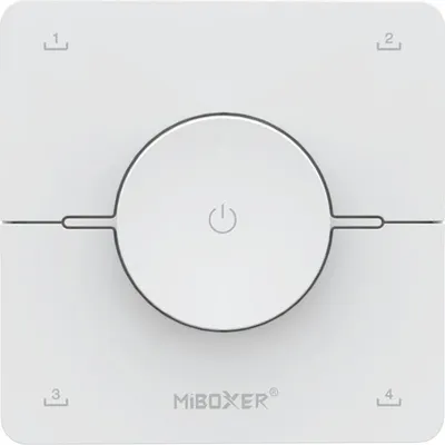 Produktbild von MiBoxer K0 CCT LED Drehregler-Fernbedienung – 2,4 GHz, 4 Szenenspeicher magnetische Wandhalterung