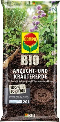 Produktbild von COMPO  Anzucht- und Kräutererde torffrei - 20 Liter