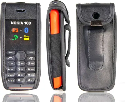 Zdjęcie produktu dla Ledertasche mit Gürtelclip für Nokia 108