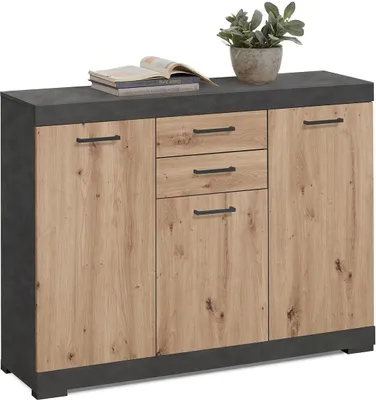 Zdjęcie produktu dla Kommode >Birkenhead< in Matera Artisan Eiche - 120x90x35cm (BxHxT)