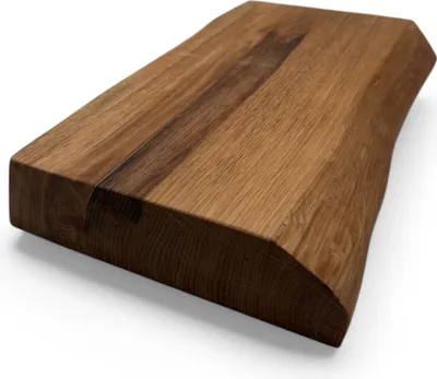 Produktbild von Massives Eichenholz-Schneidebrett 30x15x4cm, Käsebrett, Präsentationsbrett