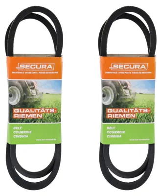 Produktbild von 2x SECURA Keilriemen Fahrantrieb für CASTELGARDEN XE966, MJ66E, F966H
