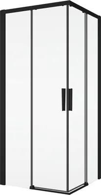 Obrázek produktu pro Kout posuvný Ronal Divera 70X70X200CM ČERNÁ MATNÁ/ČIRÉ D22SE2B0700607