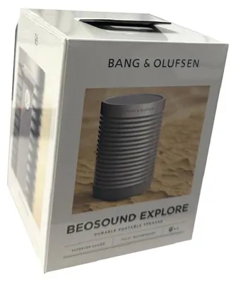 Produktbild von Beosound Explore – Kabelloser tragbarer Bluetooth Outdoor-, Heim- und Reise, 27 Stunden Akkulaufzeit,wasserdichter 360° Lautsprecher + USB-C Ladekabel