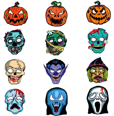 Productafbeelding van Superheld masker - Kindermasker - 12 stuks - Voor feesttasvullers en verkleedfeest