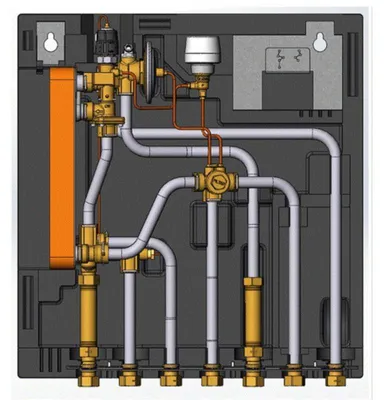 Produktbild von DANFOSS Wohnungsstation Evoflat FSS 3 E Dämmhaube
