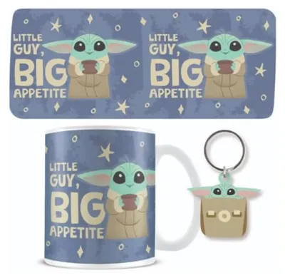 Produktbild von Star Wars Mandalorian Grogu Mug and keychain set