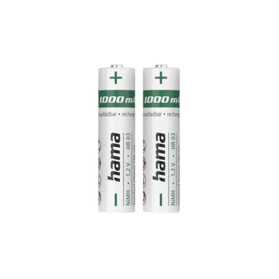 Produktbild von Hama Akkus "AAA" 1000mAh | 1,2V (2 Stück)