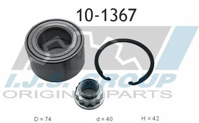 Produktbild von IJS GROUP Radlagersatz für TOYOTA AVENSIS Kombi (T25) 74mm 10-1367