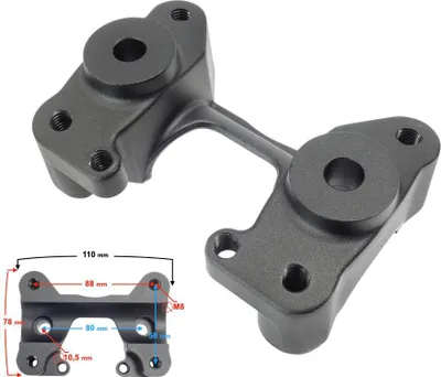 Immagine prodotto di Supporto manubrio parte inferiore Stratos 125