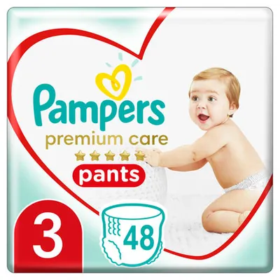 Produktbild von Pampers Premium Care Pants Value Pack plienkové nohavičky veľkosť 3 (48 ks)