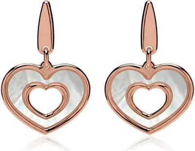 Produktbild von Herz Ohrstecker 925er Silber rosévergoldet