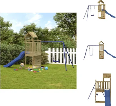 Produktbild von vidaXL Spielturm Imprägniertes Kiefernholz -  Schaukeln & Spieltürme