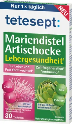 Obrázek produktu pro Tetesept Ostropestřec mariánský tablety 30 kapslí