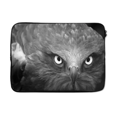 Produktbild von MuchoWow® Laptop Hülle 13 Zoll Adler - Schwarz - Weiß Laptoptasche - Laptophülle - Sleeve - Rundumschutz