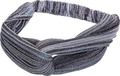 Produktbild von Clayre & Eef Haarband Damen Grau Synthetisch Gestreift